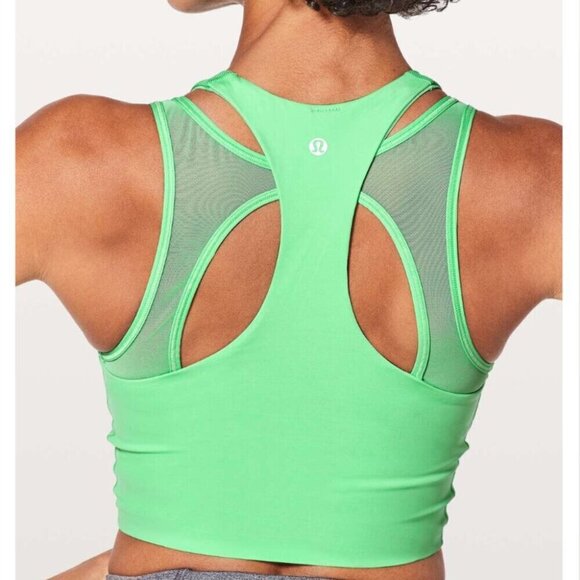 Lululemon Break Free Tank *Nulux Dragonfly Green Sz 8 - Picture 2 of 7
